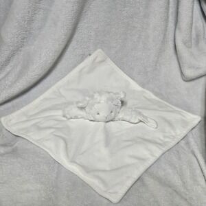 Carters White Plush Lamb Sheep Lovey Security Blanket Pacifier Holder Nunu 67213